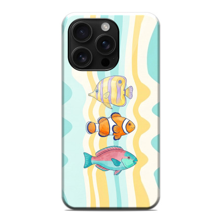 Funda Tough Magnética para Iphone 16 Pro (6.3) Doble Capa diseño Peces 01 Dibujos