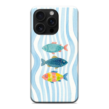 Funda Tough Magnética para Iphone 16 Pro (6.3) Doble Capa diseño Peces 02 Dibujos