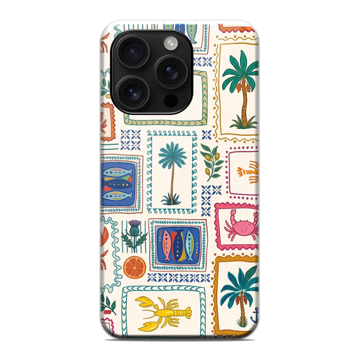 Funda Tough Magnética para Iphone 16 Pro (6.3) Doble Capa diseño Sellos 01 Dibujos