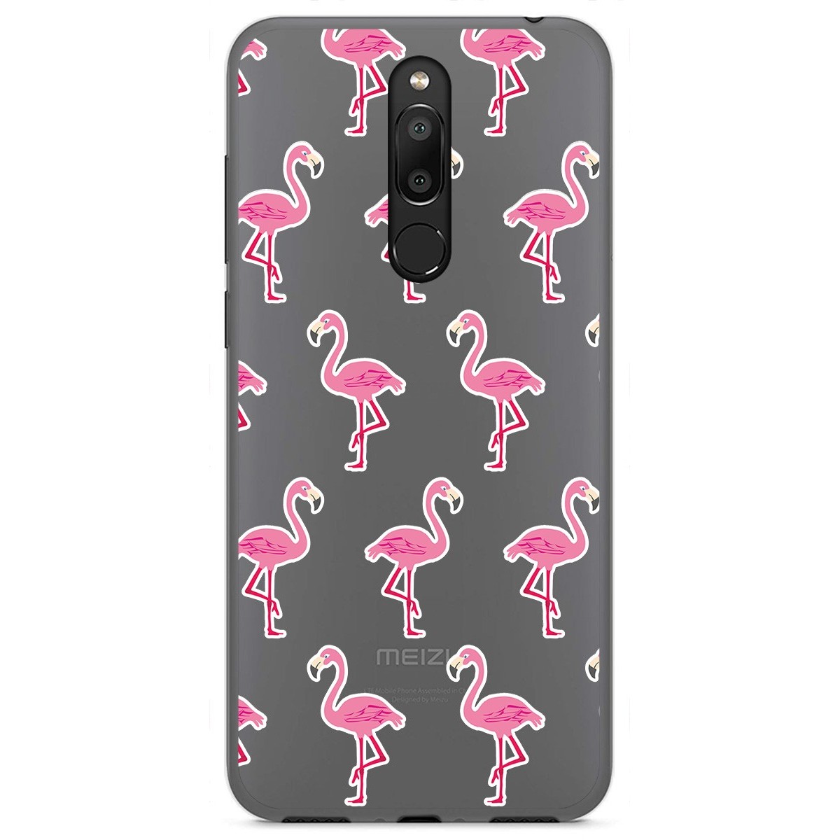 Funda Gel Transparente para Meizu M6T diseño Flamenco Dibujos