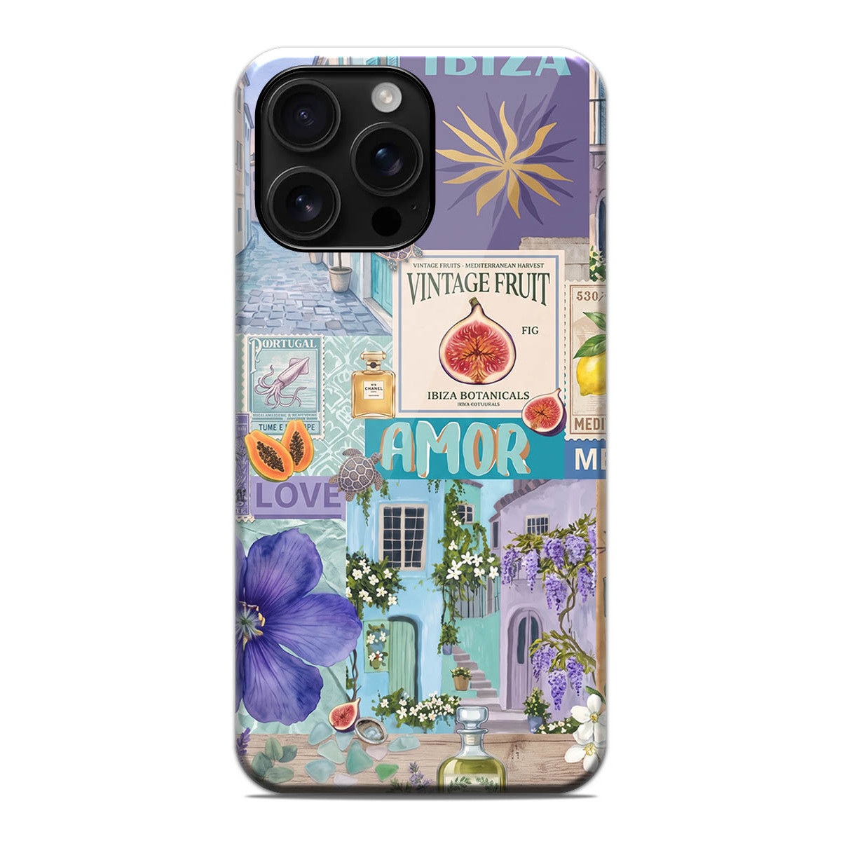 Funda Tough Magnética para Iphone 16 Pro Max (6.9) Doble Capa diseño Collage 02 Dibujos