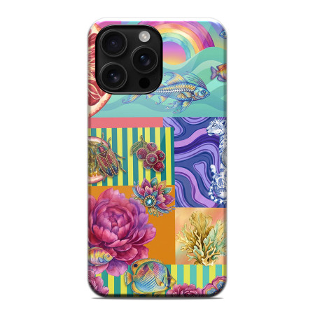 Funda Tough Magnética para Iphone 16 Pro Max (6.9) Doble Capa diseño Collage 03 Dibujos