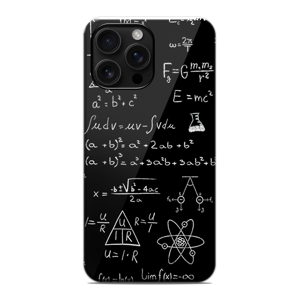 Funda Tough Magnética para Iphone 16 Pro Max (6.9) Doble Capa diseño Formulas Dibujos