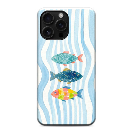 Funda Tough Magnética para Iphone 16 Pro Max (6.9) Doble Capa diseño Peces 02 Dibujos