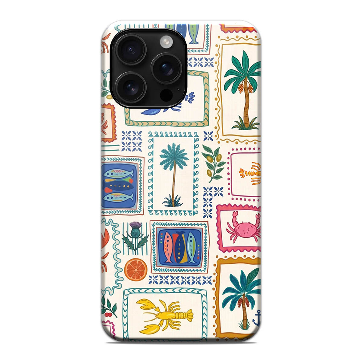 Funda Tough Magnética para Iphone 16 Pro Max (6.9) Doble Capa diseño Sellos 01 Dibujos