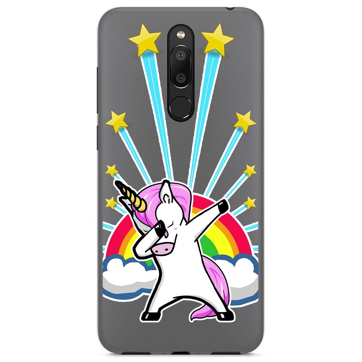 Funda Gel Transparente para Meizu M6T diseño Unicornio Dibujos