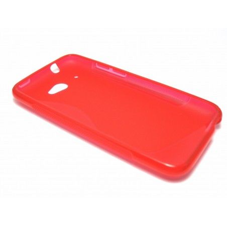 Funda Gel Tpu HTC Desire 601 S Line Color Roja