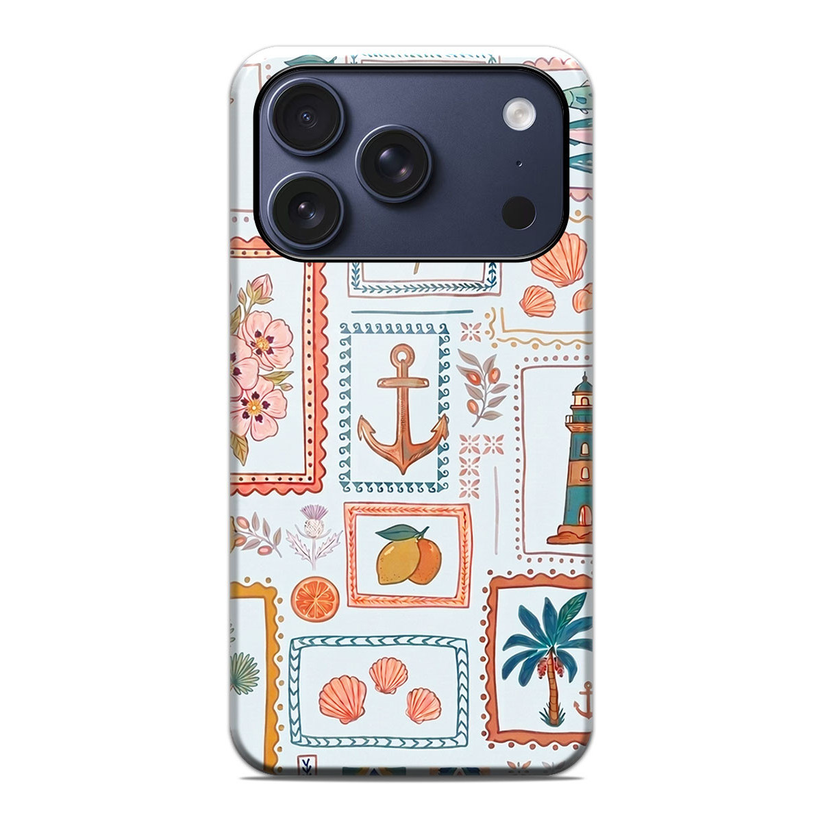 Funda Tough Magnética para Iphone 17 Pro (6.3) Doble Capa diseño Sellos 02 Dibujos