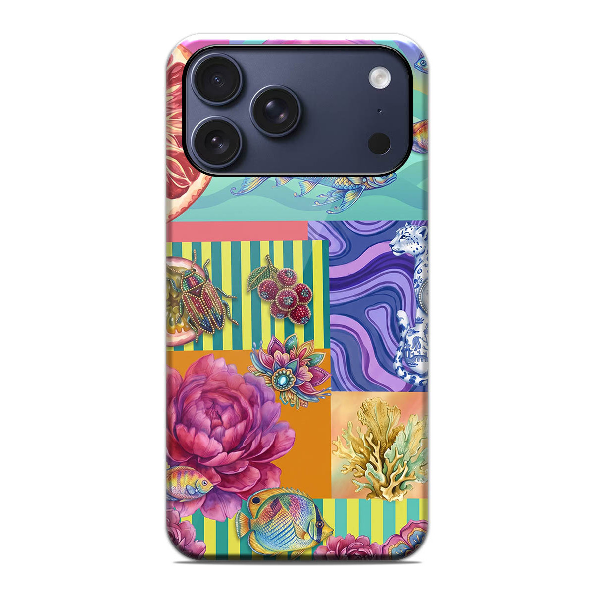 Funda Tough Magnética para Iphone 17 Pro Max (6.9) Doble Capa diseño Collage 03 Dibujos
