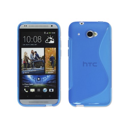 Funda Gel Tpu HTC Desire 601 S Line Color Azul