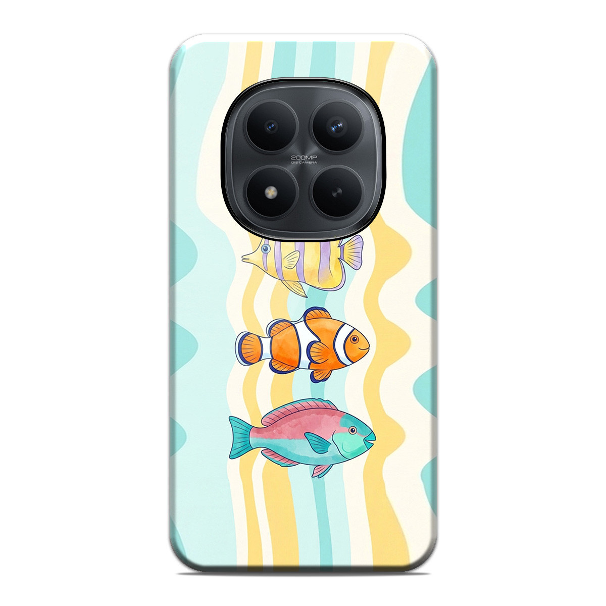 Funda Tough para Xiaomi Poco M8 Pro 5G Doble Capa diseño Peces 01 Dibujos