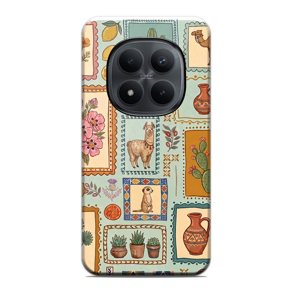 Funda Tough para Xiaomi Poco M8 Pro 5G Doble Capa diseño Sellos 03 Dibujos