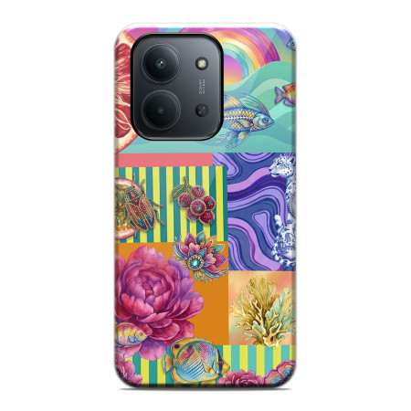 Funda Tough para Xiaomi Redmi 15C 4G / 5G Doble Capa diseño Collage 03 Dibujos