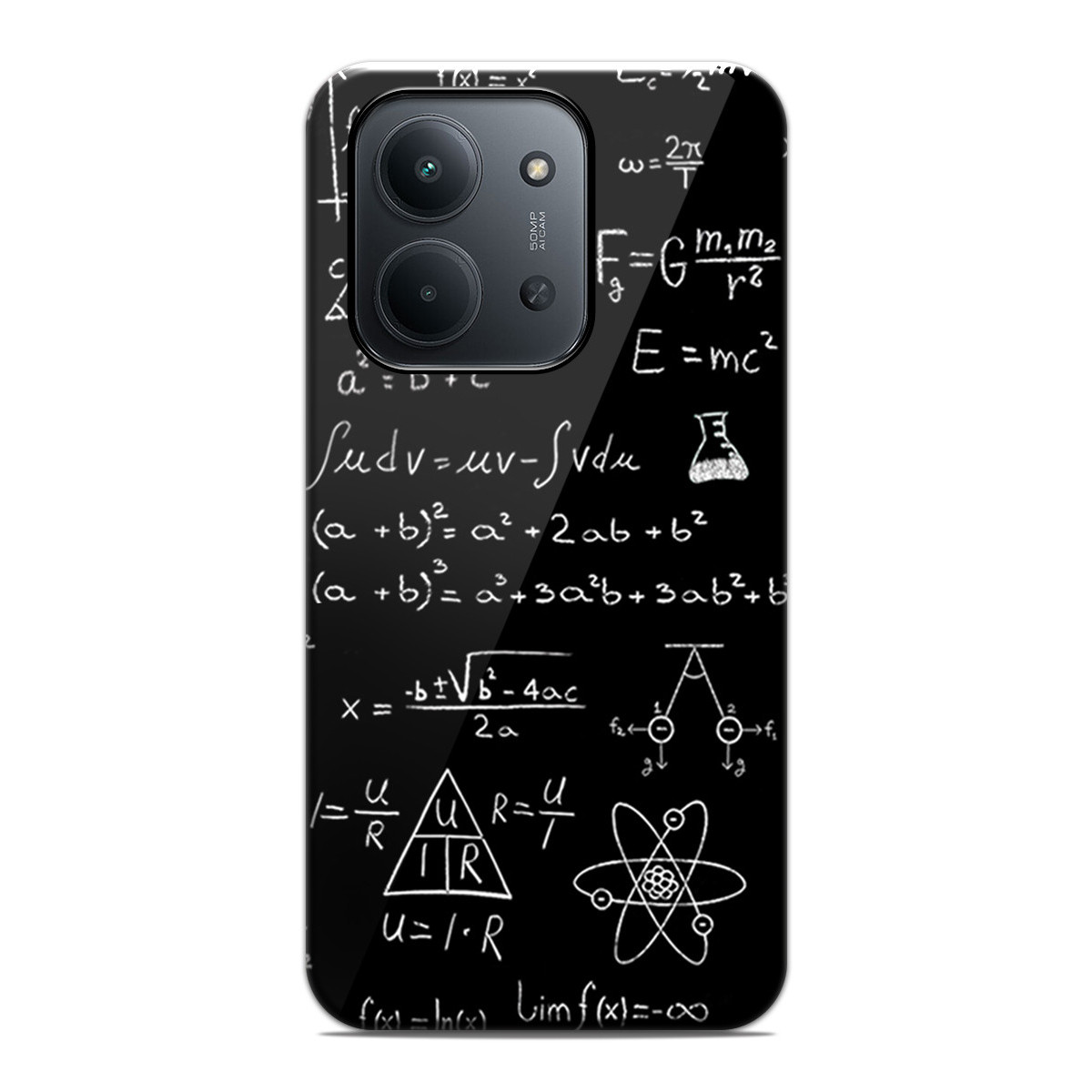 Funda Tough para Xiaomi Redmi 15C 4G / 5G Doble Capa diseño Formulas Dibujos