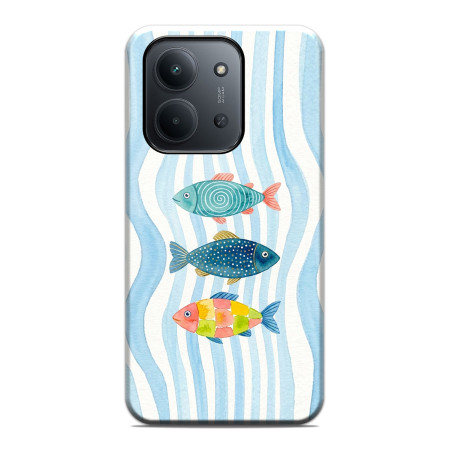 Funda Tough para Xiaomi Redmi 15C 4G / 5G Doble Capa diseño Peces 02 Dibujos