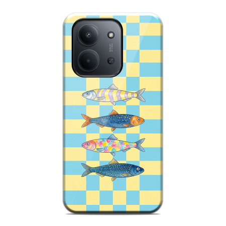 Funda Tough para Xiaomi Redmi 15C 4G / 5G Doble Capa diseño Peces 03 Dibujos