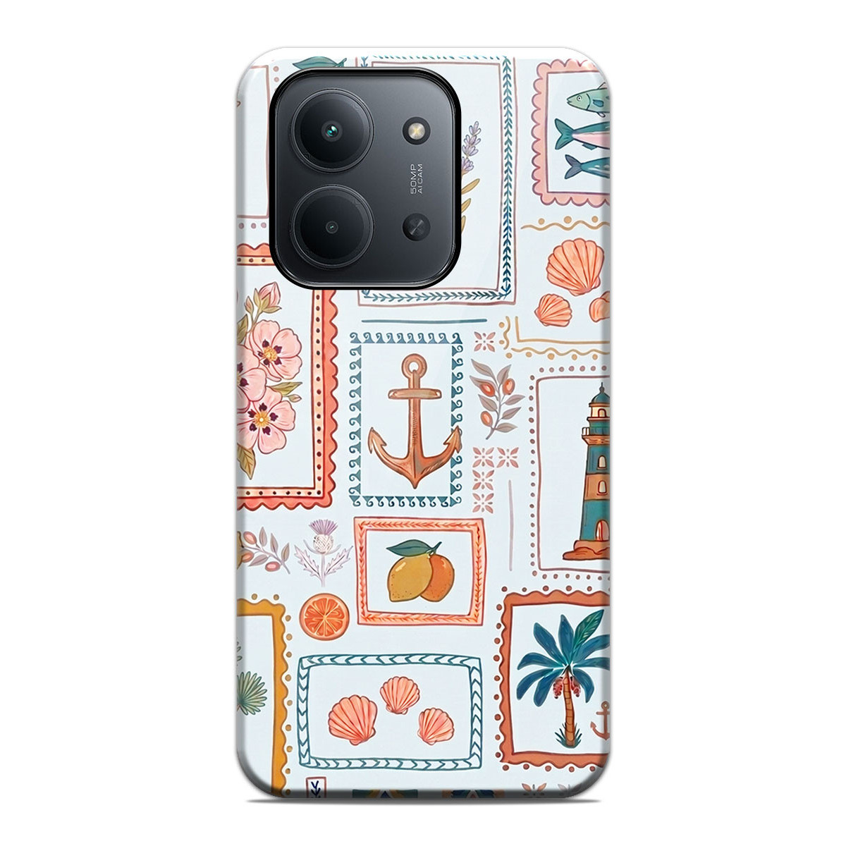 Funda Tough para Xiaomi Redmi 15C 4G / 5G Doble Capa diseño Sellos 02 Dibujos