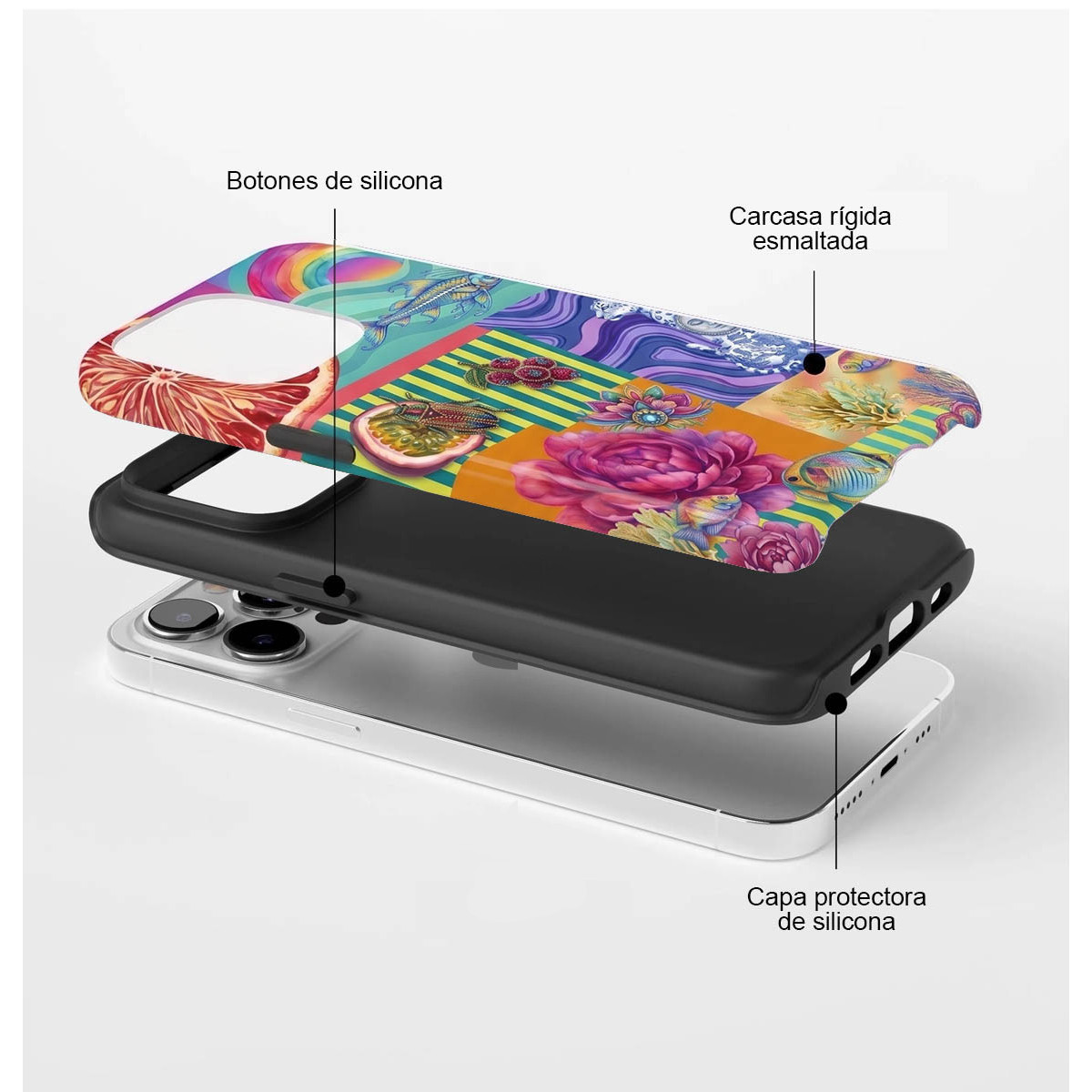 Funda Tough para Xiaomi Poco F7 5G Doble Capa diseño Collage 03 Dibujos