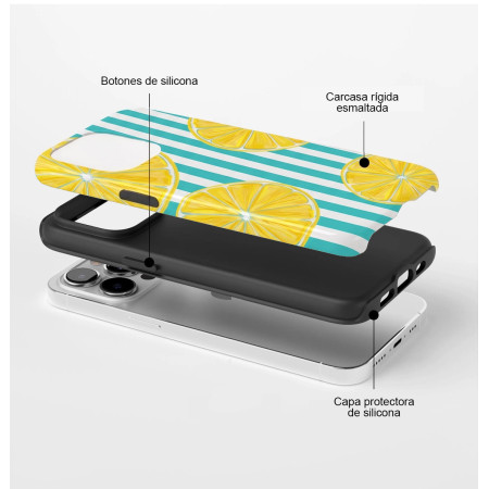 Funda Tough para Xiaomi Poco F7 5G Doble Capa diseño Limones 01 Dibujos