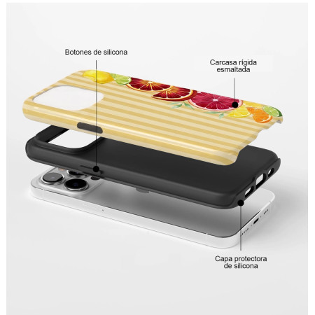 Funda Tough para Xiaomi Poco F7 5G Doble Capa diseño Limones 02 Dibujos