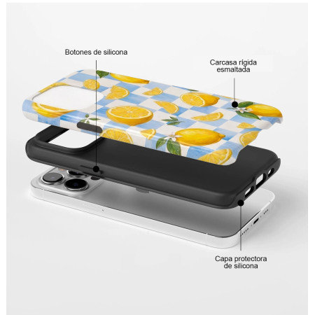 Funda Tough para Xiaomi Poco F7 5G Doble Capa diseño Limones 03 Dibujos