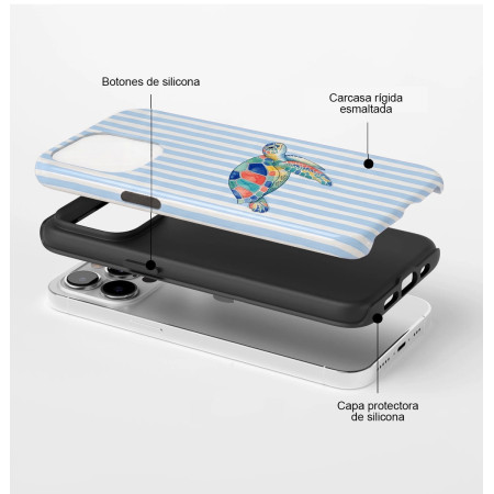 Funda Tough para Xiaomi Poco F7 5G Doble Capa diseño Lineas 01 Dibujos