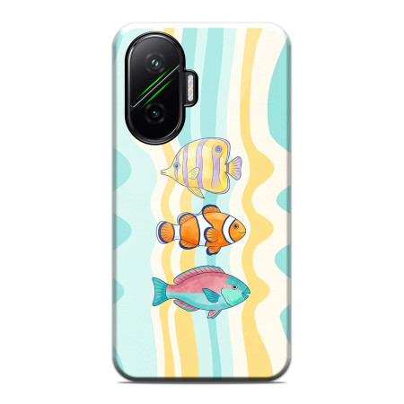 Funda Tough para Xiaomi Poco F7 5G Doble Capa diseño Peces 01 Dibujos