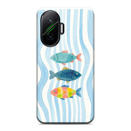 Funda Tough para Xiaomi Poco F7 5G Doble Capa diseño Peces 02 Dibujos