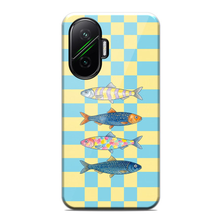 Funda Tough para Xiaomi Poco F7 5G Doble Capa diseño Peces 03 Dibujos