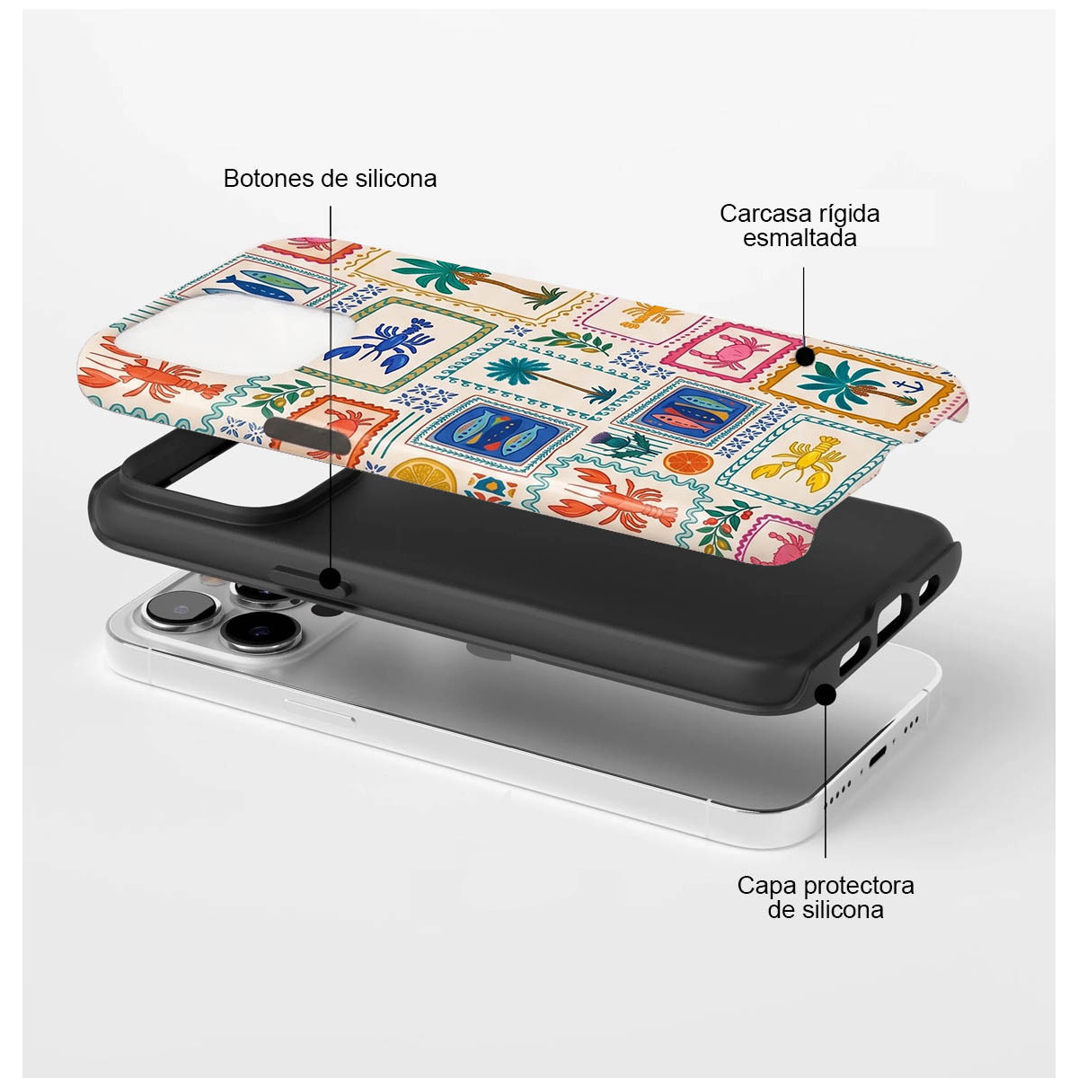 Funda Tough para Xiaomi Poco F7 5G Doble Capa diseño Sellos 01 Dibujos
