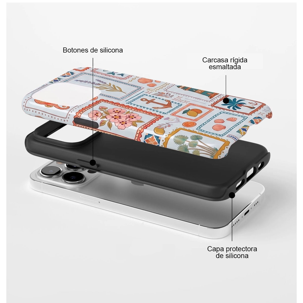 Funda Tough para Xiaomi Poco F7 5G Doble Capa diseño Sellos 02 Dibujos