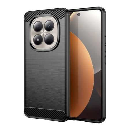 Funda Gel Tpu Tipo Carbon Negra para Xiaomi Poco M8 Pro 5G
