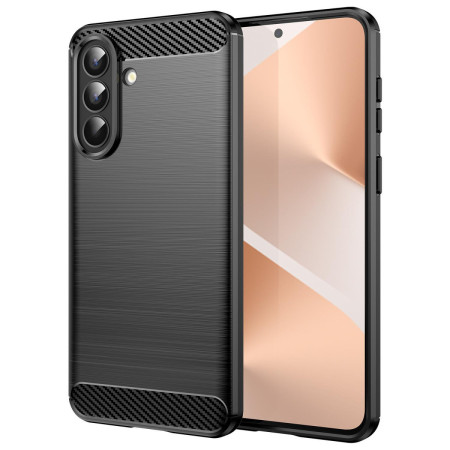 Funda Gel Tpu Tipo Carbon Negra para Samsung Galaxy A57 5G