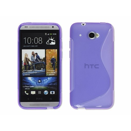 Funda Gel Tpu HTC Desire 601 S Line Color Morada