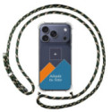 Personaliza tu Funda Colgante Transparente para iPhone 18 Pro (6.3) con Cordon Verde / Dorado Dibujo Personalizada