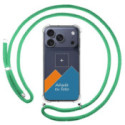 Personaliza tu Funda Colgante Transparente para iPhone 18 Pro (6.3) con Cordon Verde Agua Dibujo Personalizada