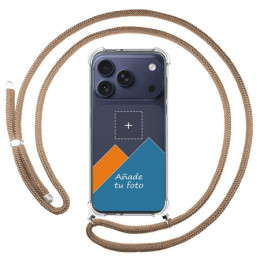 Personaliza tu Funda Colgante Transparente para iPhone 18 Pro Max (6.9) con Cordon Camel Dibujo Personalizada