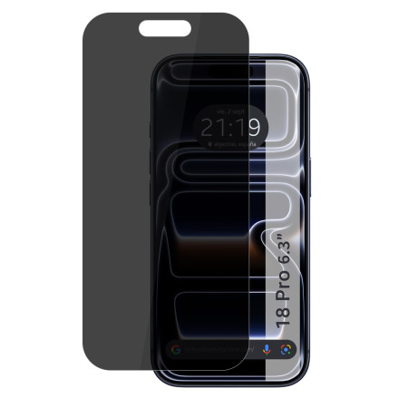 Protector Cristal Templado Completo 5D Antiespías para iPhone 18 Pro (6.3) Vidrio
