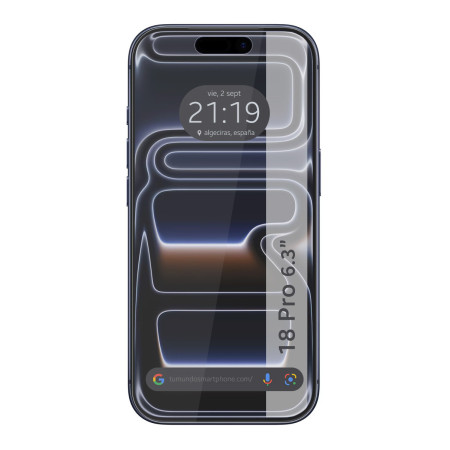 Protector Pantalla Hidrogel Flexible para iPhone 18 Pro (6.3)