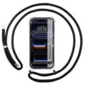 Funda Colgante Transparente para iPhone 18 Pro (6.3) con Cordon Negro