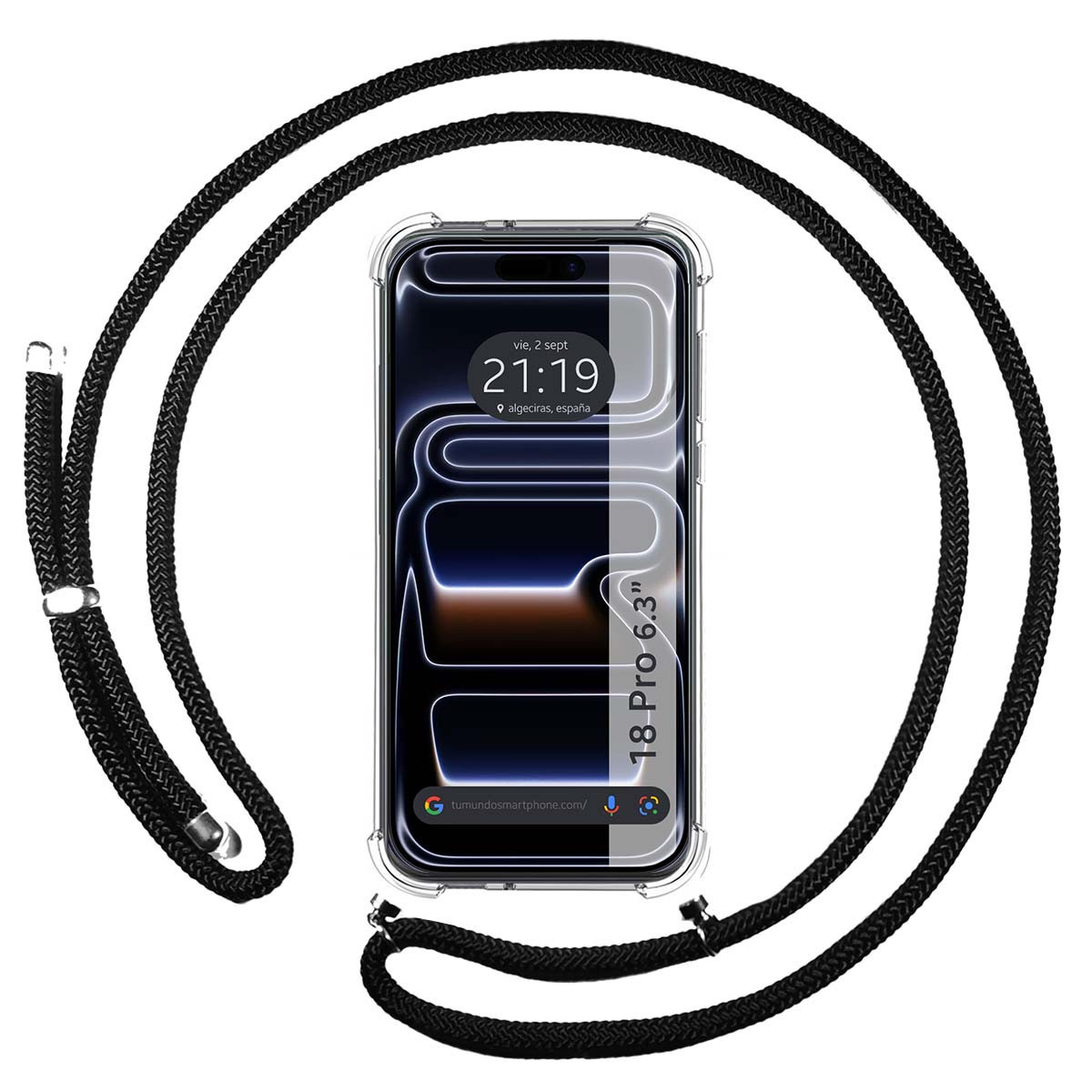 Funda Colgante Transparente para iPhone 18 Pro...