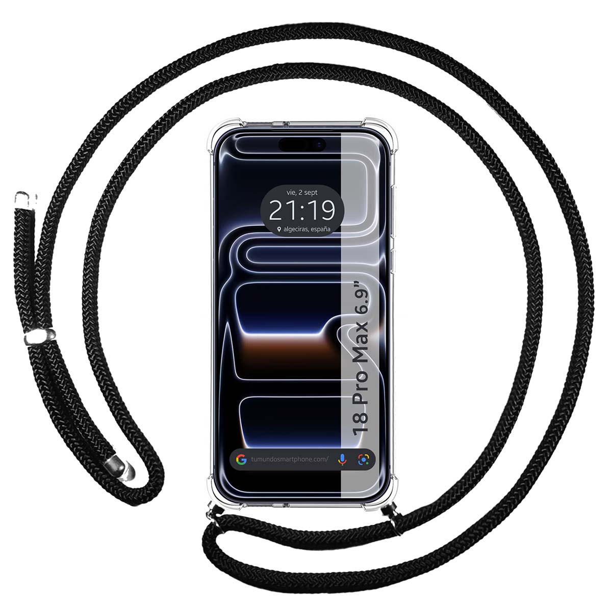 Funda Colgante Transparente para iPhone 18 Pro...
