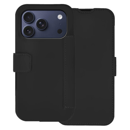 Funda Silicona Suave con Tapa para iPhone 18 Pro Max (6.9) color Negra