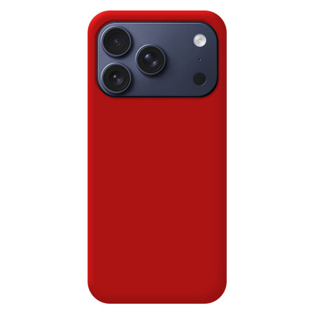 Funda Silicona Líquida Ultra Suave para iPhone 18 Pro (6.3) color Roja