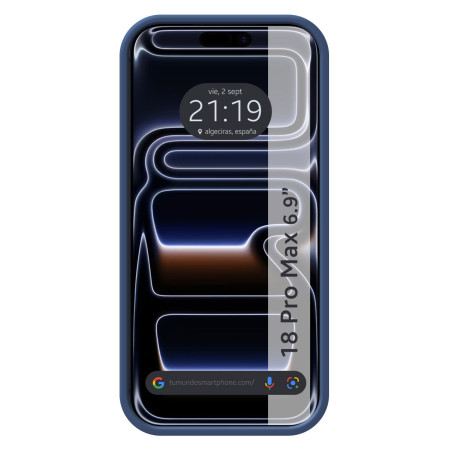 Funda Silicona Líquida Ultra Suave para iPhone 18 Pro Max (6.9) color Azul