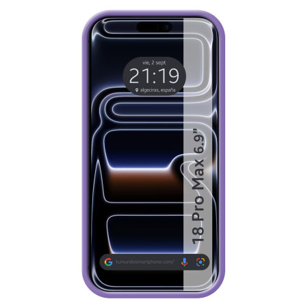 Funda Silicona Líquida Ultra Suave para iPhone 18 Pro Max (6.9) color Morada