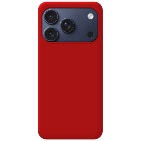 Funda Silicona Líquida Ultra Suave para iPhone 18 Pro Max (6.9) color Roja