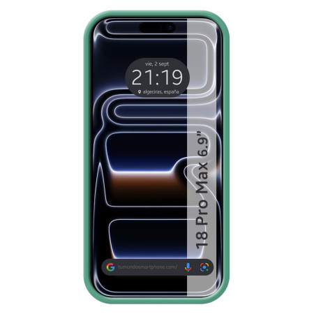 Funda Silicona Líquida Ultra Suave para iPhone 18 Pro Max (6.9) color Verde