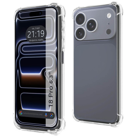 Funda Silicona Antigolpes Transparente para iPhone 18 Pro (6.3)