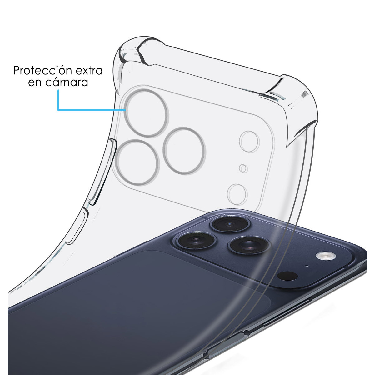 Funda Silicona Antigolpes Transparente para...